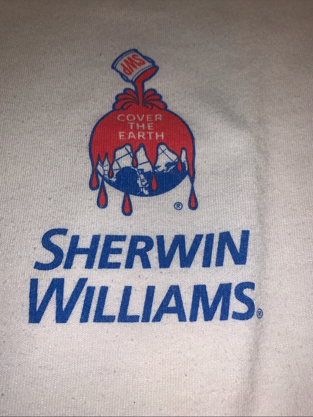 Vintage Racing Sherwin Williams sponsor Logo T-Shirt dripping paint Speedway 141